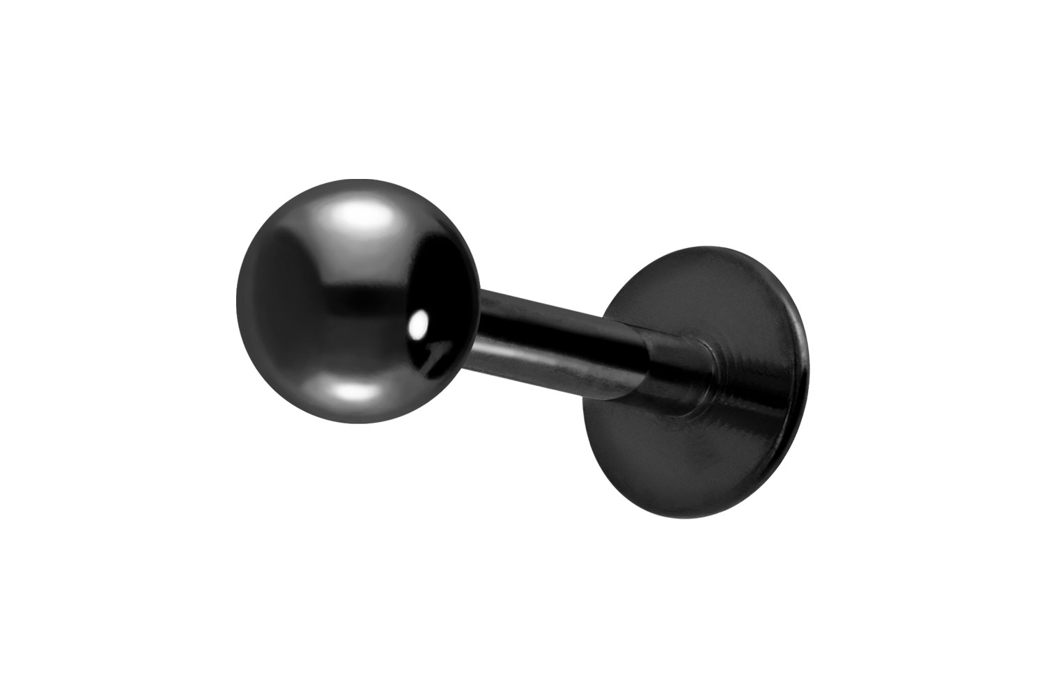 Titan Labret Piercing ABGERUNDETE PLATTE